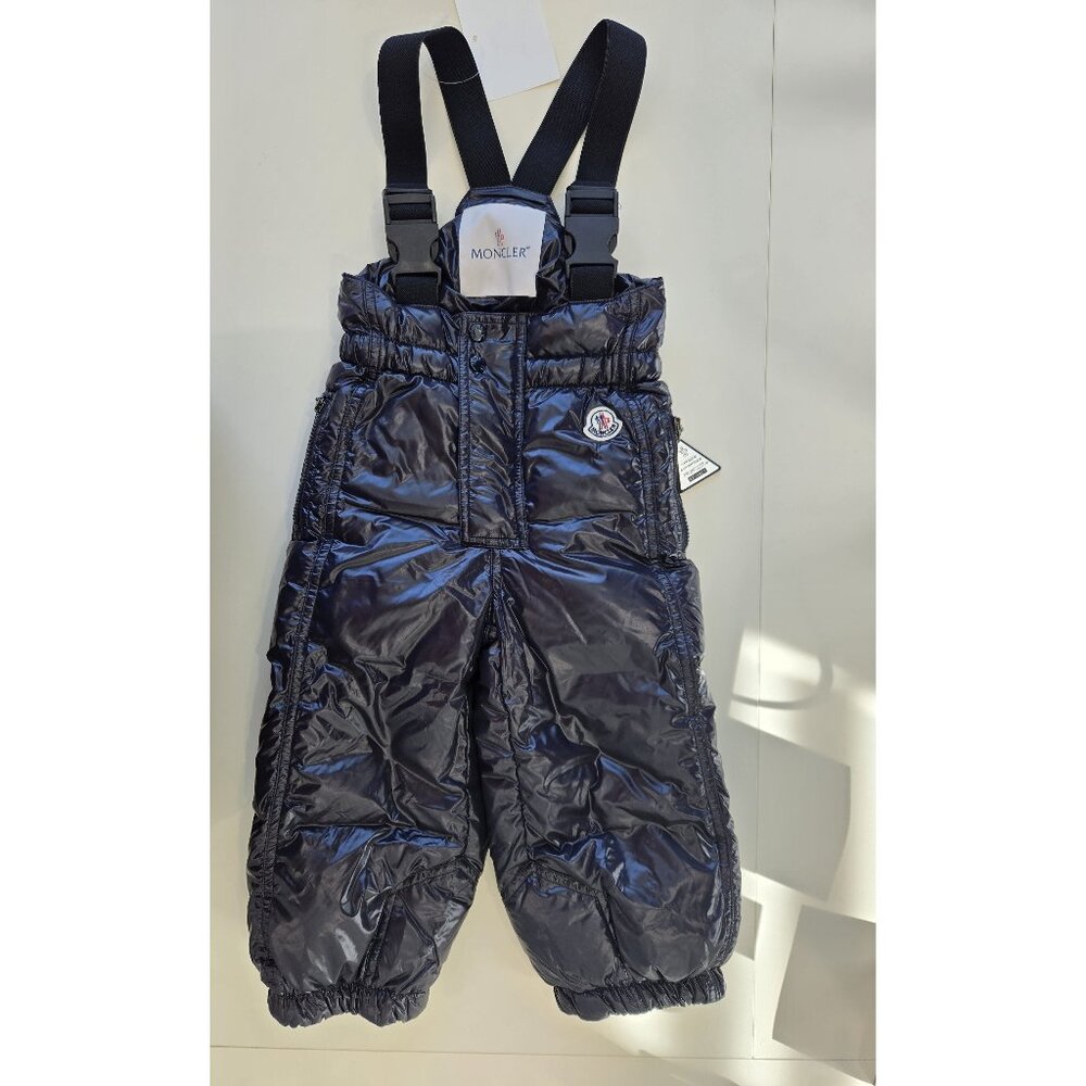 Moncler Baby Boys Girls Down Snow Pants Size 2 Years Navy